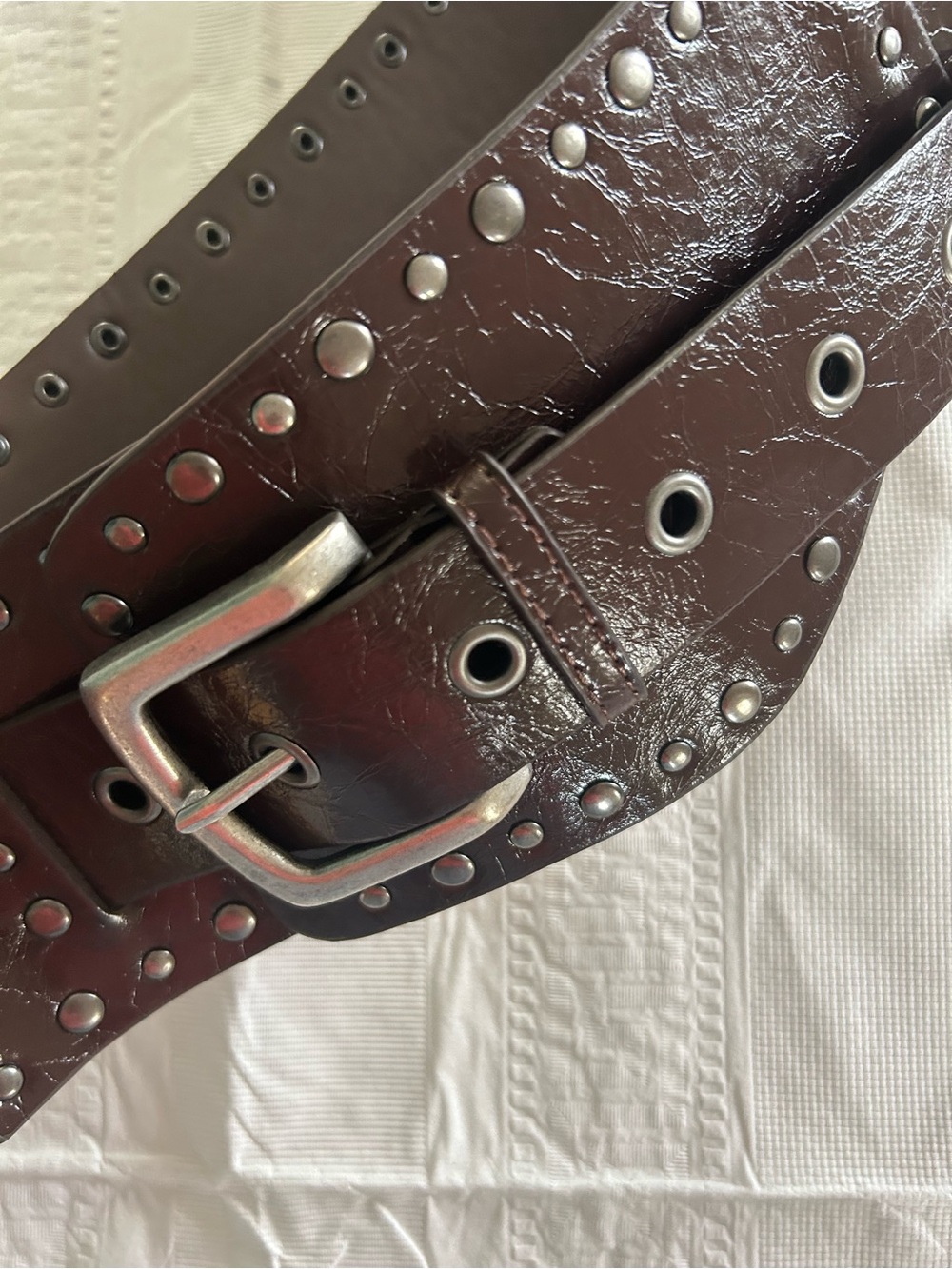 TORRID BROWN Womens Studded Belt